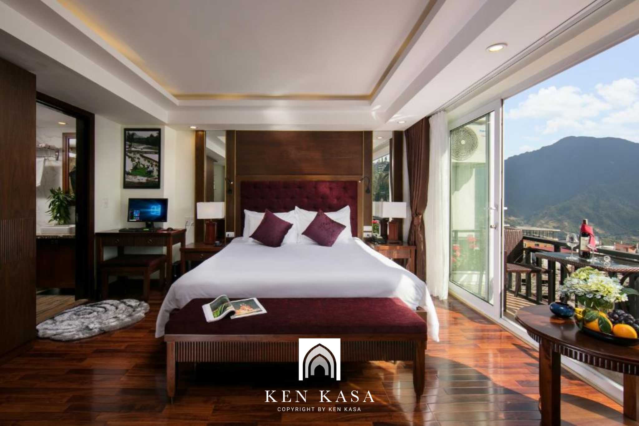 Mẫu phòng ngủ khách sạn hiện đại Sapa Horizon hotel 